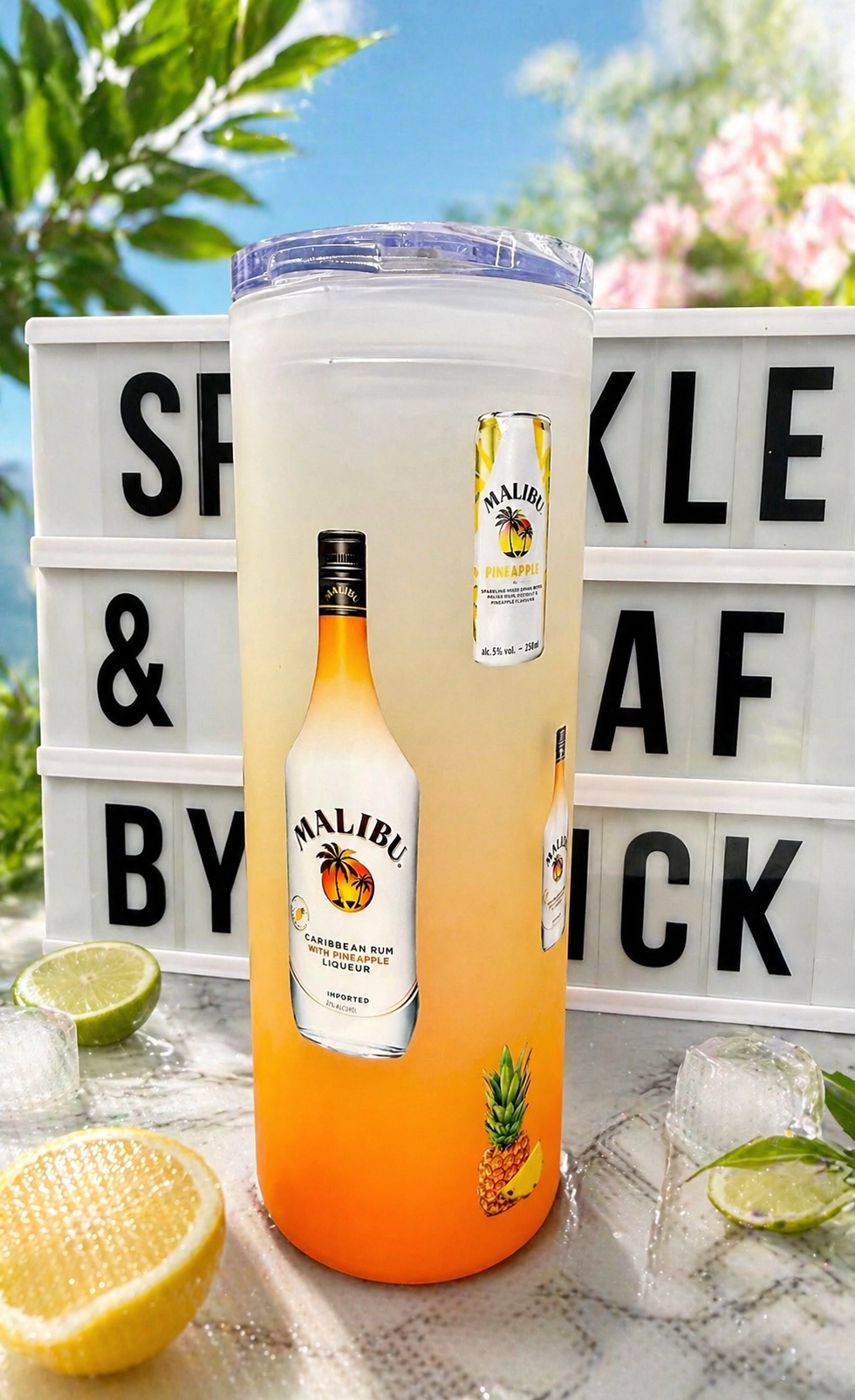 Frosted Glass Tumbler