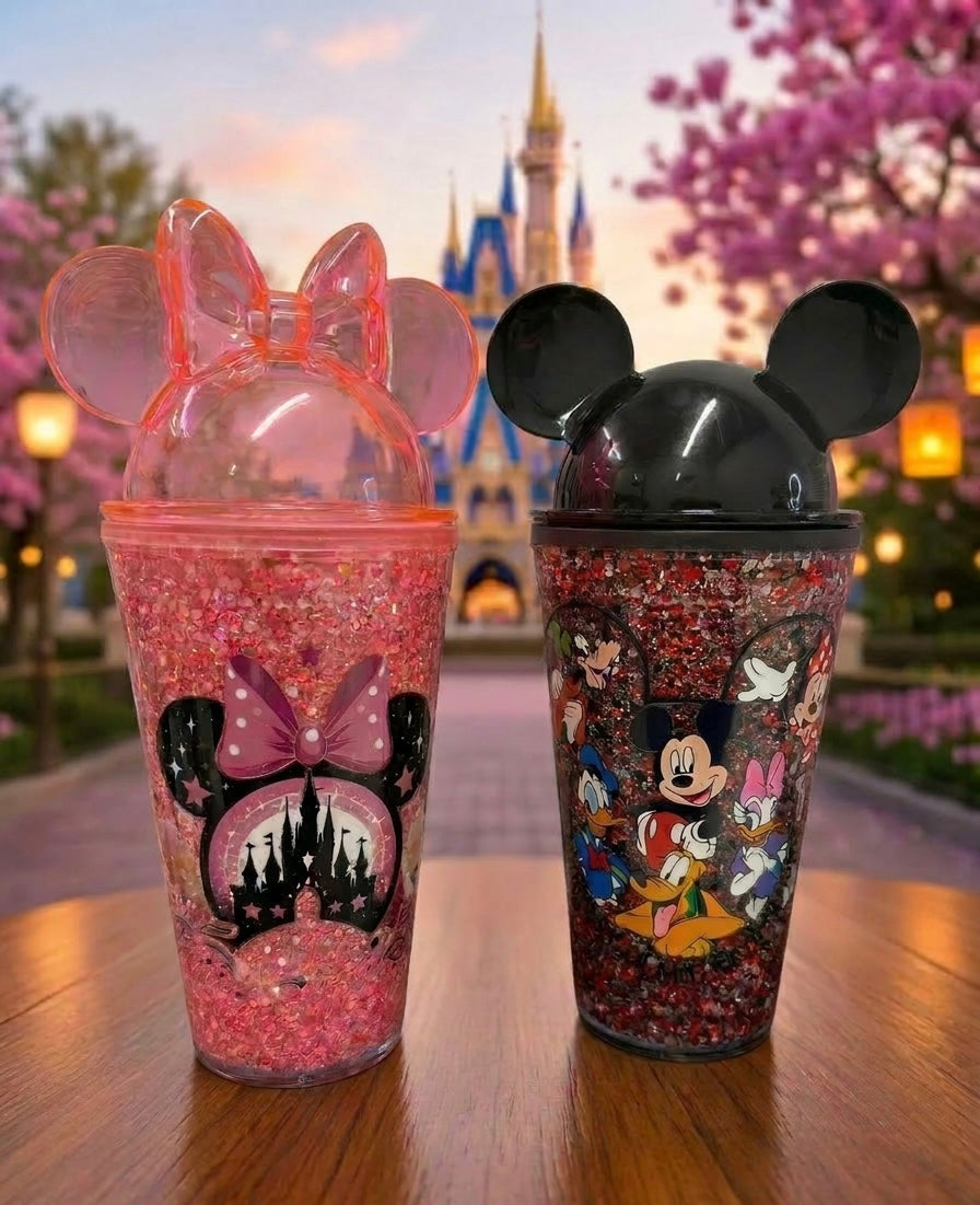 Snowglobe Minnie & Mickey Tumbler