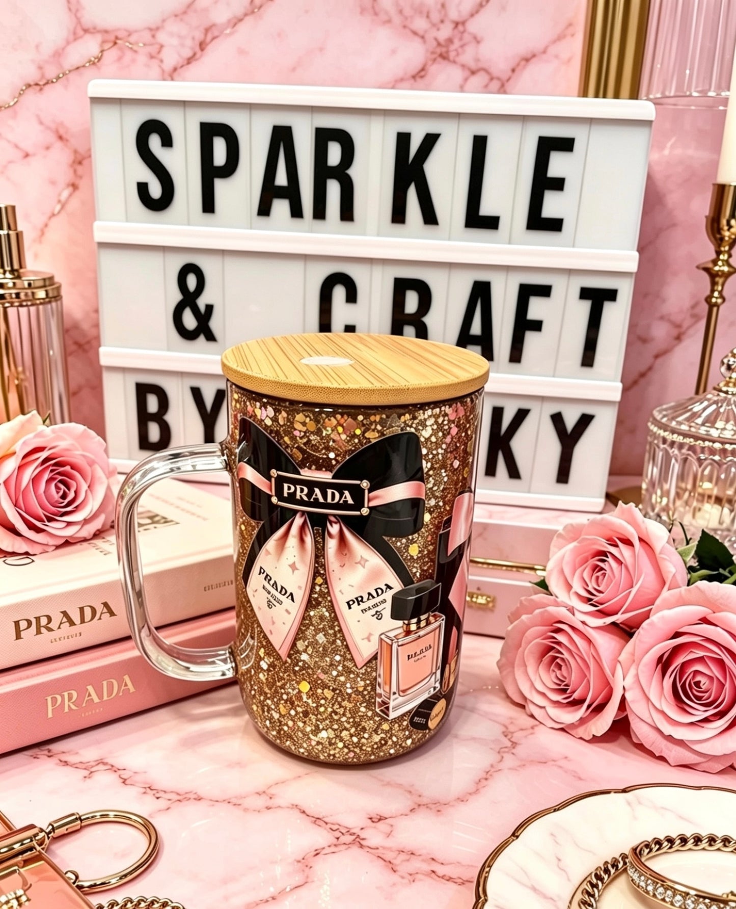Glass Snowglobe Mug