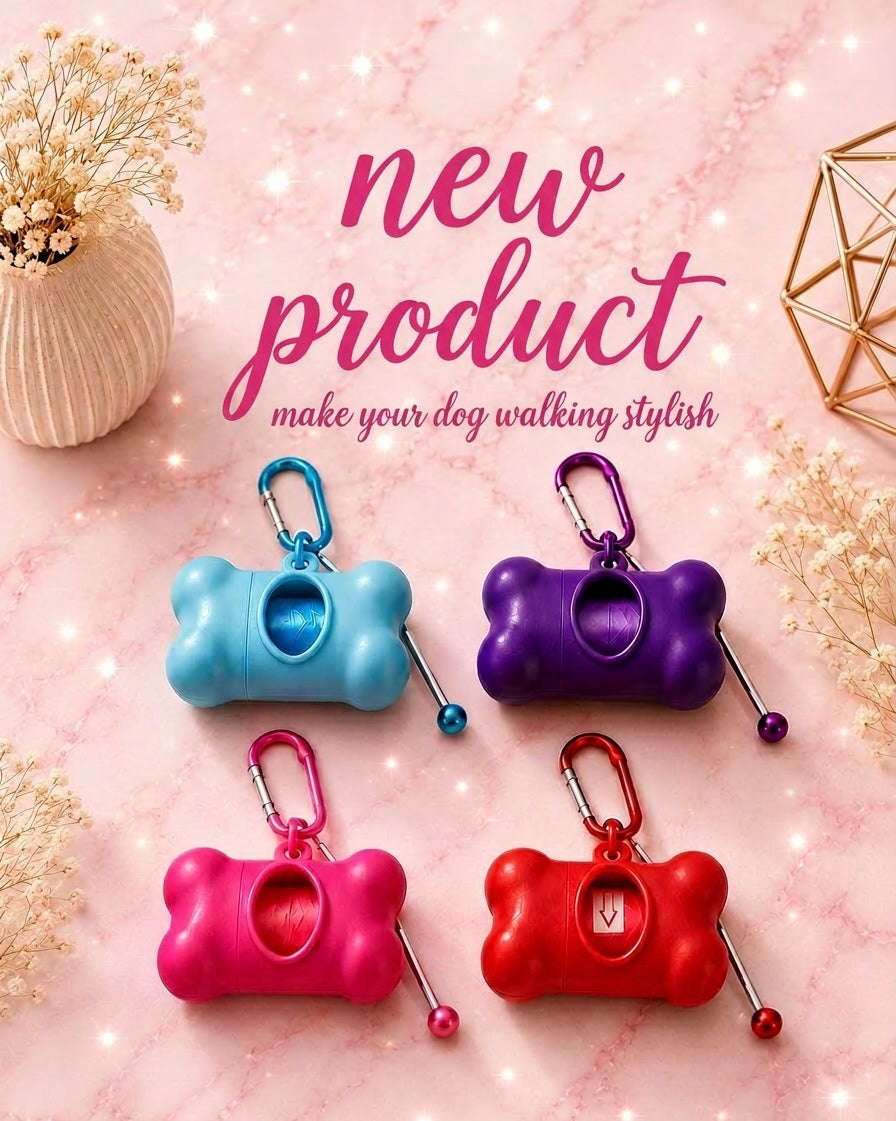 Beadable Dog Poop Bag Dispenser