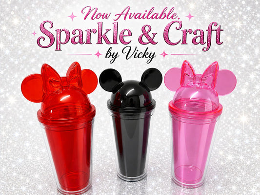 Snowglobe Minnie & Mickey Tumbler