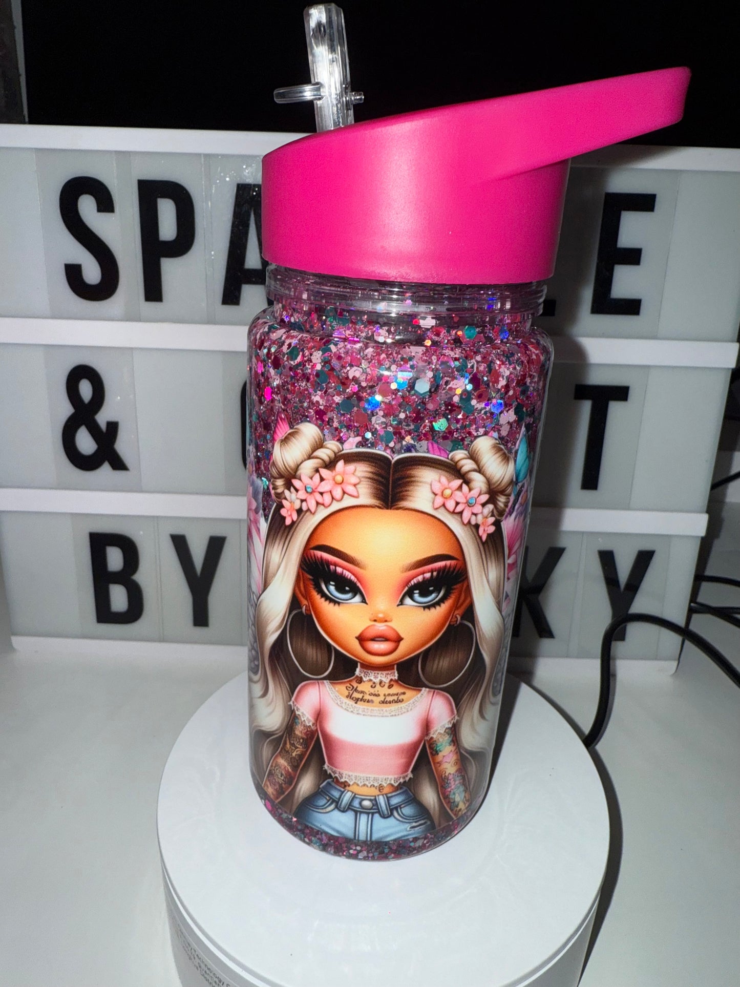 10oz Kids Snowglobe Bottle - 2 for £30